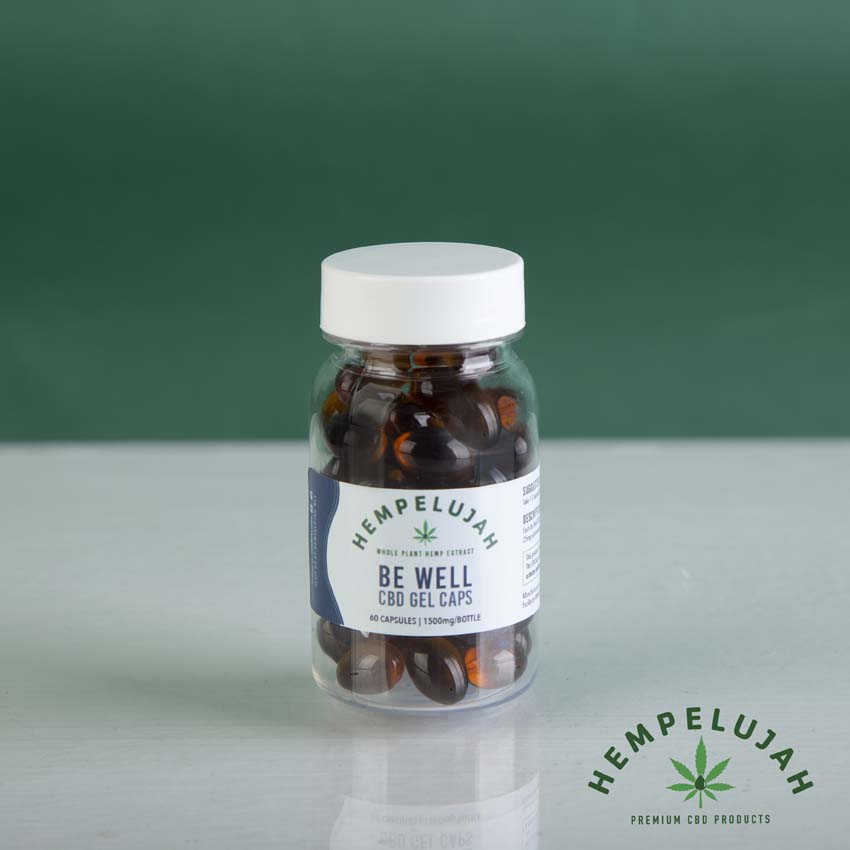 Be Well CBD Gel Caps: 1500mg (60ct)